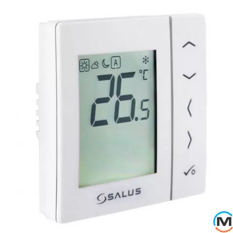 Суточный, электронный терморегулятор Salus, белый, скрытого монтажа, 230V, фото 