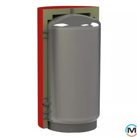 Теплоакумулятор Kuydych EAМ-00-2000 (ізоляція 100мм), Об'єм (л): 2000, Кількість змійовиків: Ні, Товщина ізоляції (мм): 100, фото 