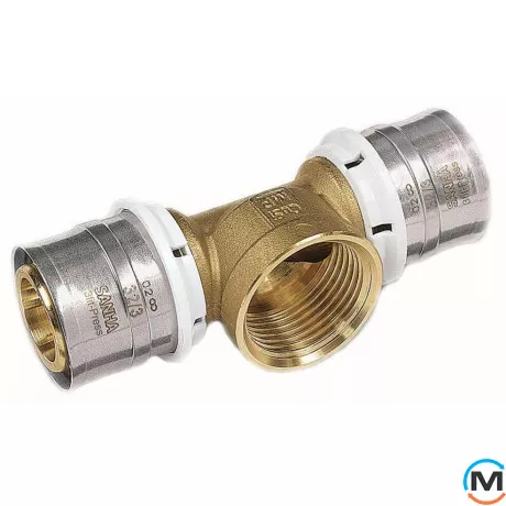 Трійник Sanha 3fit-Press 25130g 20х1/2х20 ВР, фото 