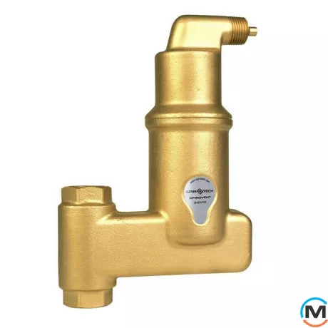 Сепаратор воздуха Spirotech SpiroVent Air 1" Vertical, Диаметр резьбы: 1", Исполнение: Вертикальный, Материал: Латунь, фото 