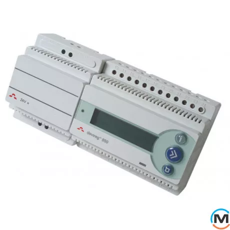 Терморегулятор DEVI Devireg 850 для наружных систем обогрева, устан.на DIN-рейку, с источником питан, фото 