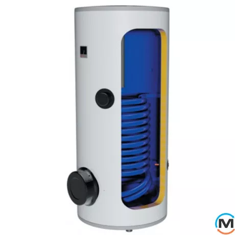 Бойлер непрямий Drazice OKC 200 NTRR/BP, Варіант: З бічним фланцем, Об'єм (л): 200, Виконання: Вертикальний, Кількість змійовиків: 2, фото 