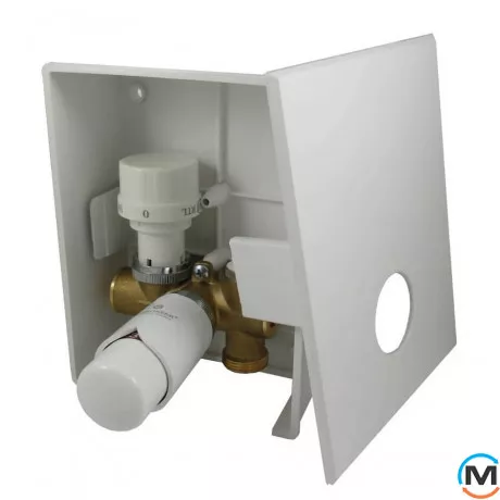 Касетний обмежувач температури Schlosser Kombi RTL G3/4 білий з головкою Diamant, фото 