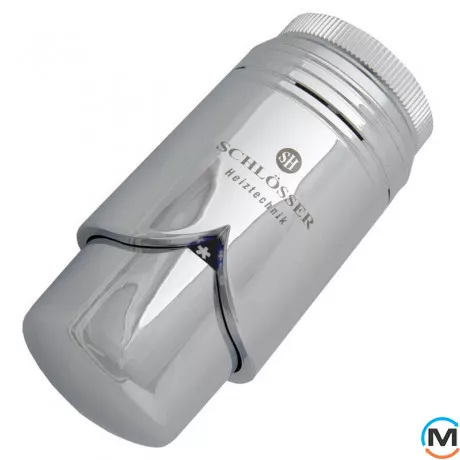 Термостатическая головка Schlosser BRILLANT SH хром, Исполнение: Механическая, Цвет: Хром, Нулевое положение: Есть, Присоединение: М30х1,5, фото 