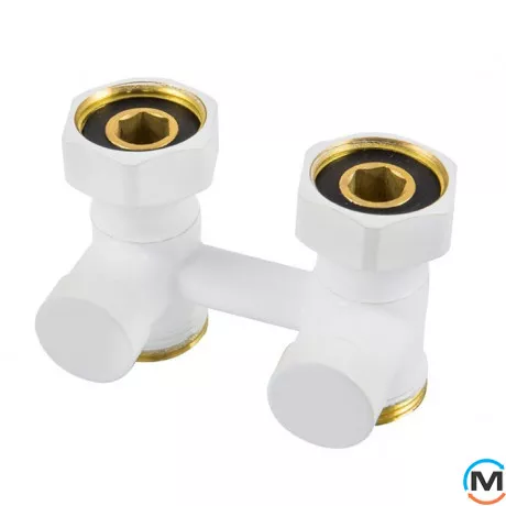 Узел подключения Schlosser 3/4x3/4 фигура прямая белый плоское уплотнение, фото 