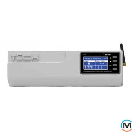 Контроллер для систем теплого пола (безпроводной, 6 зон) TECH L-6, фото 