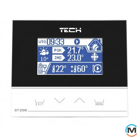 Комнатный пульт управления системой со связью RS TECH ST-296, фото 