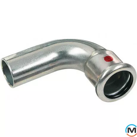 Колено оцинкованное Sanha (1м) 90* 24001а 22, Вариант: 1 муфта, Градус (град.): 90, Диаметр (мм): 22, фото 