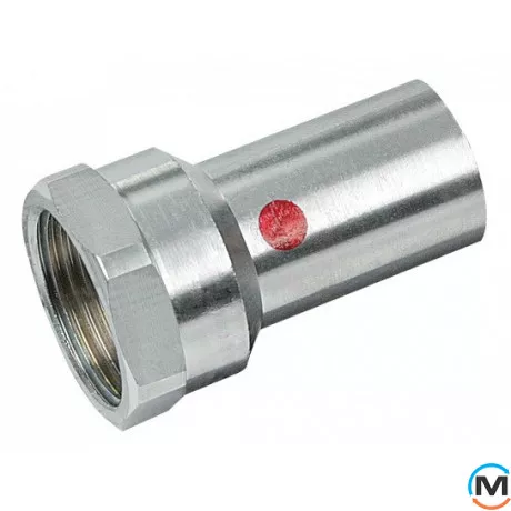 Муфта оцинкованная Sanha 24246g 15ах1/2" ЗПр-ВР, Вариант: ЗПр-ВР, Тип резьбы: Внутренняя, Диаметр резьбы: 1/2", Диаметр (мм): 15, фото 