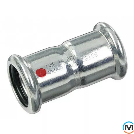 Муфта оцинкованная Sanha соединительная 24270 28, Вариант: Соединительная, Диаметр (мм): 28, фото 