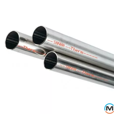 Труба з оцинкованої сталі Sanha 22х1,5, Діаметр (мм): 22, Товщина стінки (мм): 1.2, фото 