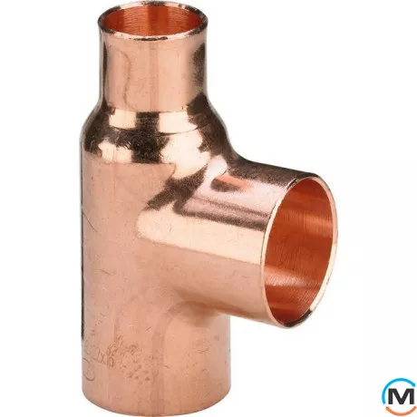 Тройник редукционный Ø28 х 35 х 28 (медный) -115760 Viega GmbH 95130r, Модификация: 28 х 35 х 28, Диаметр (мм): 28, фото 