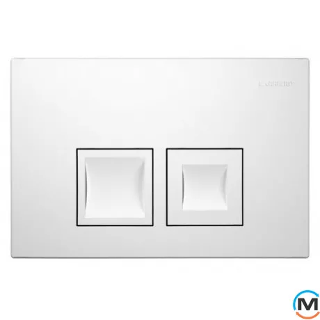 Кнопка Geberit Delta 50, квадратна біла, фото 