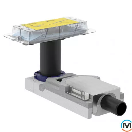 Сифон Geberit CleanLine, высота пола от 65мм, L 300мм (высота пола 65-90мм), фото 