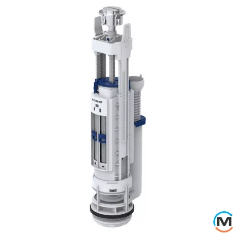 Зливний клапан Geberit type 290, подвійний змив, хром глянсовий, фото 