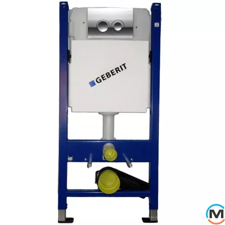 Монтажний комплект Geberit Duofix для підвісного унітазу, Н112, 12см (UP100) 458.126.00.1 + Кнопка G, фото 