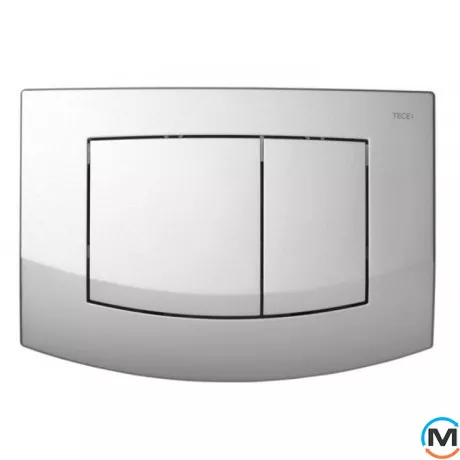 Панель двойного слива для унитаза TECEambia (хром матовый), фото 