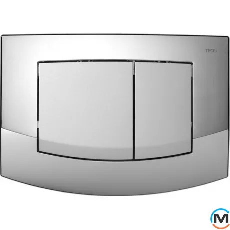 Панель подвійного зливу для унітазу TECEambia (хром матовий), фото 