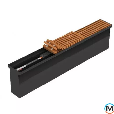 Внутрипольный конвектор FanCoil FCFN 135x2500x245, Тип конвектора: С вентилятором, Корпус конвектора: Нержавеющая сталь, Кол-во теплообменников: 1, Напряжение вентилятора: 12 V, Глубина (мм): 245, Ширина (мм): 135, Длина (мм): 2500, фото 