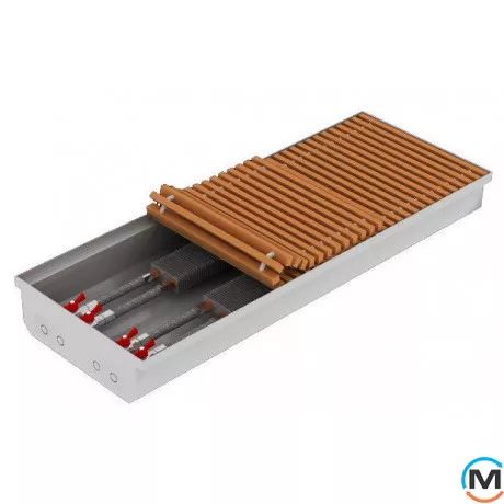 Внутрішньопідлоговий конвектор FanCoil FC 12 Plus mini 300x3000x120, Тип конвектора: Без вентилятора, Корпус конвектора: Нержавіюча сталь, Кількість теплообмінників: 2, Глибина (мм): 120, Ширина (мм): 300, Довжина (мм): 3000, фото 