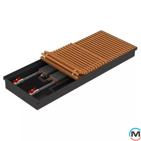 Внутрішньопідлоговий конвектор FanCoil FC 09 Plus 380x3000x90, Тип конвектора: Без вентилятора, Корпус конвектора: Нержавіюча сталь, Кількість теплообмінників: 2, Глибина (мм): 90, Ширина (мм): 380, Довжина (мм): 3000, фото 