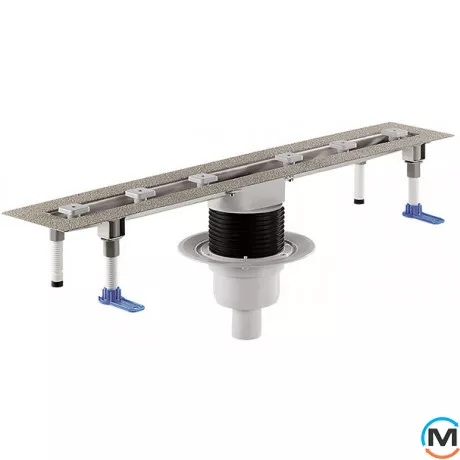 Душовий лоток HL для лінійного відведення води із сифоном DN50. Довжина монтажу 800мм, фото 