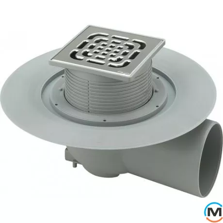 Трап угловой напольный (нерж.) 100мм VIEGA, фото 