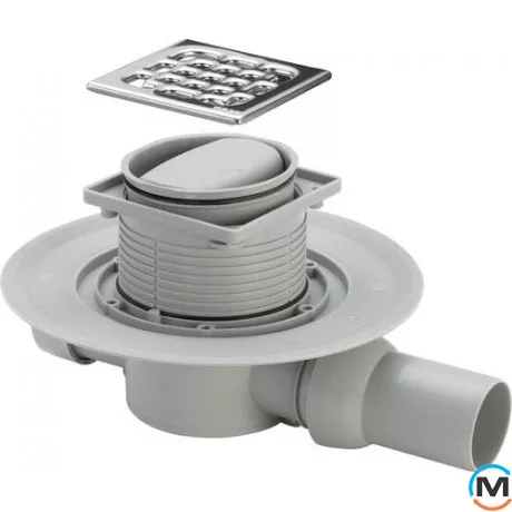 Трап угловой сухой затвор (нерж.) 50мм VIEGA, фото 