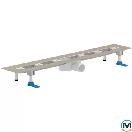 Душовий лоток HL зменшеної висоти із сифоном, випуском DN50. Довжина лотка 700 мм, фото 