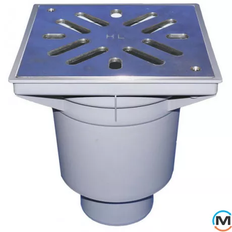 Дворовый трап серии HL Perfekt DN110 вертикальный 244х244мм, фото 