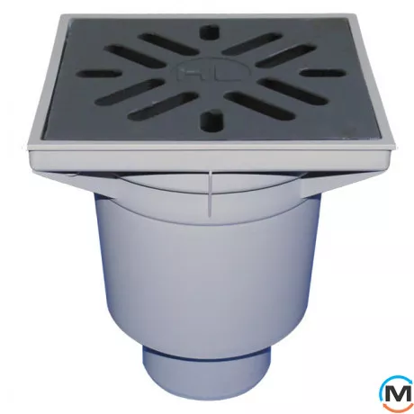 Дворовий трап серії HL Perfekt DN110 вертикальний 244х244мм, фото 