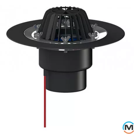 Покрівельна вирва HL DN160 із затискним елементом та підігрівом (10-30Вт/230В)., фото 