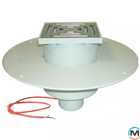 Покрівельна вирва HL DN75 з ПВХ-консоллю та з електропідігрівом (10-30Вт/230В) для експлуатованої до, фото 