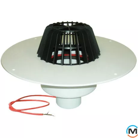 Покрівельна вирва HL DN160 з ПВХ-консоллю та з електропідігрівом (10-30Вт/230В), фото 