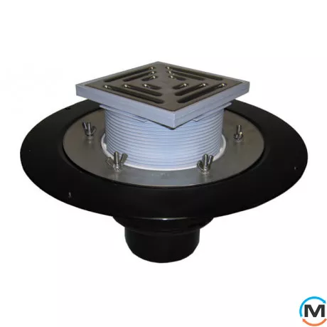 Покрівельна вирва HL DN75 із затискним елементом. Прохідна – 148х148мм/137х137мм., фото 