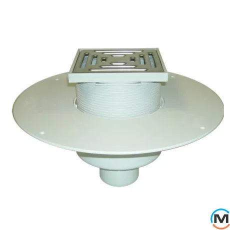 Покрівельна вирва HL DN160 з ПВХ-консоллю для експлуатованої покрівлі - 148х148мм/137х137мм, фото 