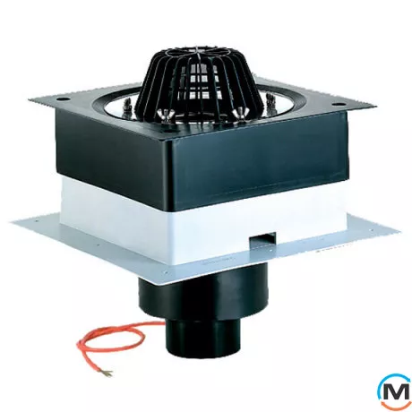 Покрівельна вирва HL DrainBox DN110 із затискним елементом та підігрівом (10-30Вт/230В)., фото 