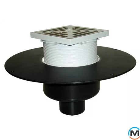 Покрівельна вирва HL DN75 з ПП-фланцем, фото 