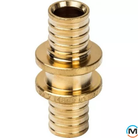 Муфта сполучна рівнопрохідна Aquapex 32 x 32 мм, Діаметр (мм): 32, Робочий тиск (бар): 10, Матеріал: Латунь, фото 