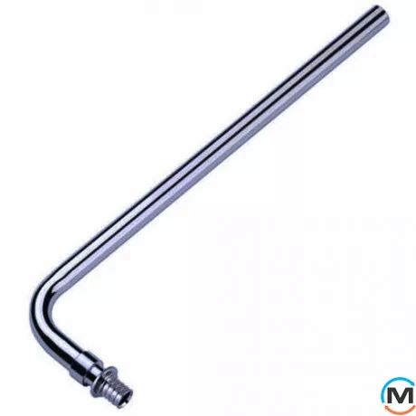 Трубка Г-подібна Aquapex для підключення радіаторів L = 1000 мм, 16 x 15 мм, Модифікація: Г-подібна L = 1000 мм, 16 x 15 мм, Діаметр (мм): 16, Робочий тиск (бар): 10, Матеріал: Латунь, фото 