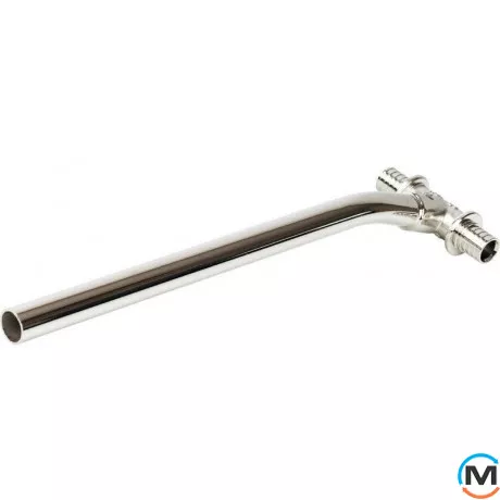 Трубка Т-подібна Aquapex для підключення радіаторів L = 500 мм, 16 x 15 мм, Модифікація: Т-подібна L = 500 мм, 16 x 15 мм, Діаметр (мм): 16, Робочий тиск (бар): 10, Матеріал: Латунь, фото 