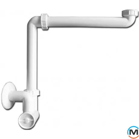 Сифон HL, экономящий пространство, для умывальников DN40х5/4", фото 