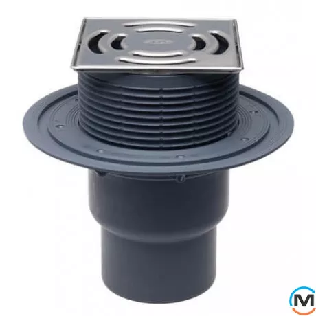 Трап HL для внутрішніх приміщень DN75/110 вертикальний з морозостійким запахозапірним клапаном,, фото 