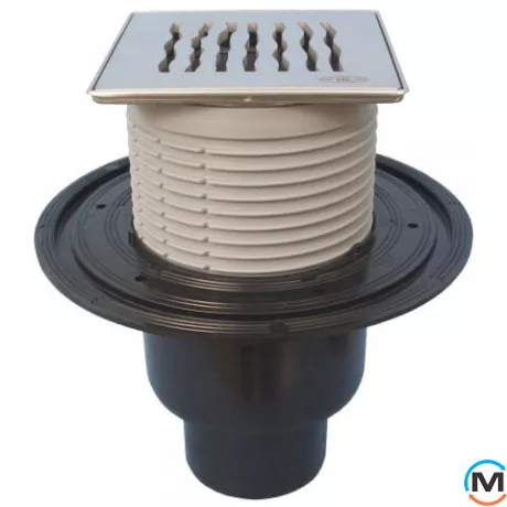 Трап HL для внутренних помещений DN50/75/110 вертикальный Primus, 121х121мм KLICK-KLACK/115х115мм "O, фото 