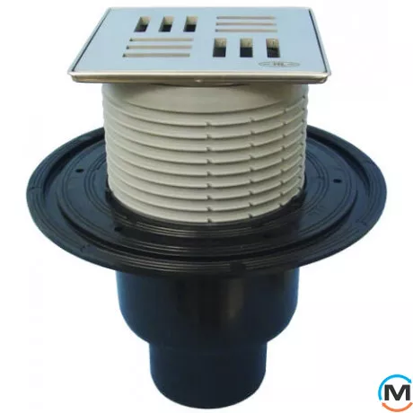 Трап HL для внутрішніх приміщень DN50/75/110 вертикальний Primus, 121х121мм KLICK-KLACK/115х115мм "N, фото 