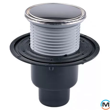 Трап HL для внутрішніх приміщень DN50/75/110 вертикальний Primus, кругла насадка d 133мм/d 112мм, фото 