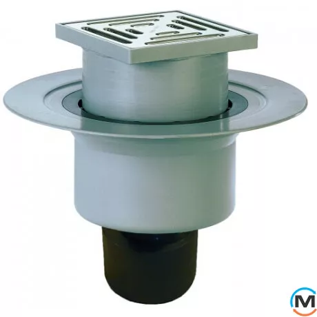 Трап HL для внутрішніх приміщень DN50/75/110 вертикальний 147х147мм/138х138мм, фото 