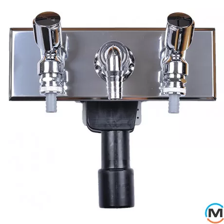 Сифон HL для стиральной и посудомоечной машины DN40/50 с двумя интегрированными подсоединениями воды, фото 