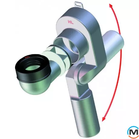 Сифон HL DN40 для пісуарів з вертикальним випуском, фото 