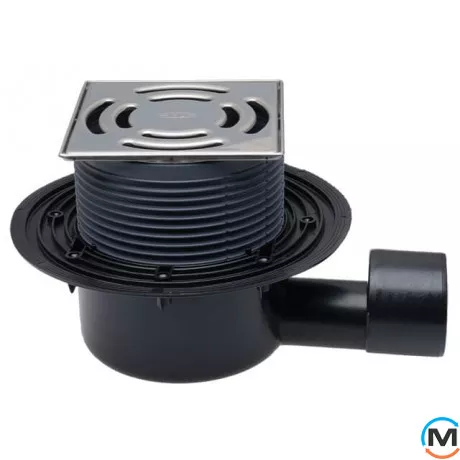 Трап HL для внутрішніх приміщень DN50/75 горизонтальний із "СУХИМ" сифоном Primus, 145x145 мм система, фото 